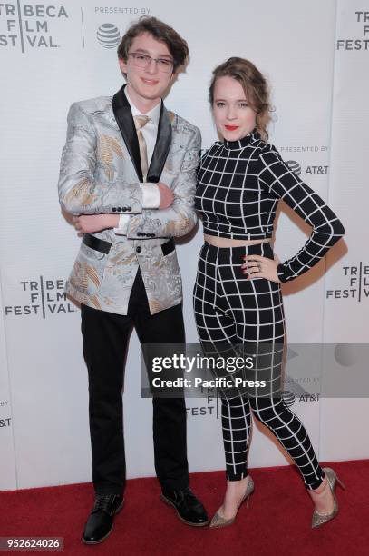 Toby Nichols and Nadia Alexander attend premiere of The Dark during Tribeca Film Festivalat at Cinepolis Chelsea.