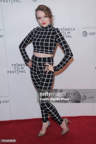 Nadia Alexander attends premiere of The Dark during Tribeca Film Festivalat at Cinepolis Chelsea.