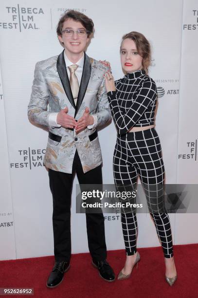 Toby Nichols and Nadia Alexander attend premiere of The Dark during Tribeca Film Festivalat at Cinepolis Chelsea.