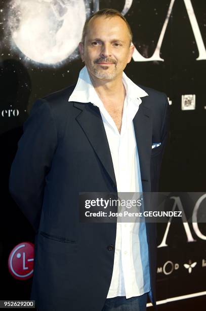 Miguel Bose attends 'Agora' premiere at Kinepolis Cinema on October 6, 2009 in Madrid, Spain.