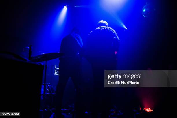 Scottish indie rock band Catholic Action perform live at Bermondsey Social Club, London on April 27, 2018. The current lineup consists of Chris...