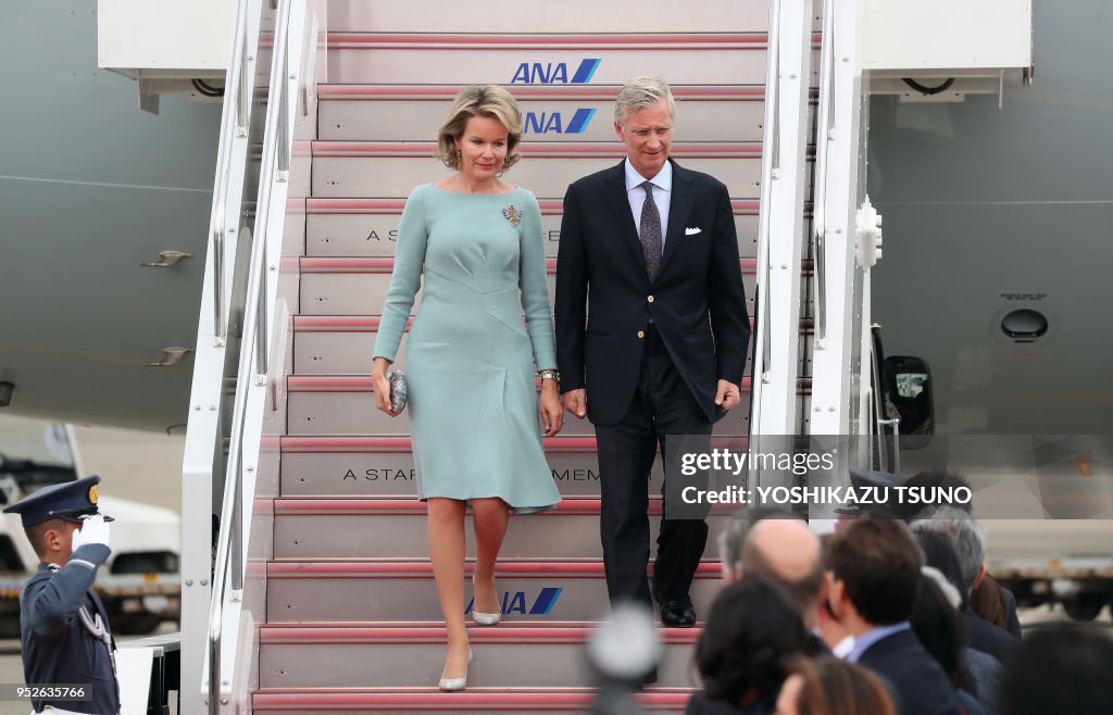 La reine Mathilde et le roi Philippe de Belgique en visite au Japon