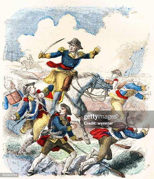 ilustrações de stock, clip art, desenhos animados e ícones de george washington nos momentos das tropas - general posto militar