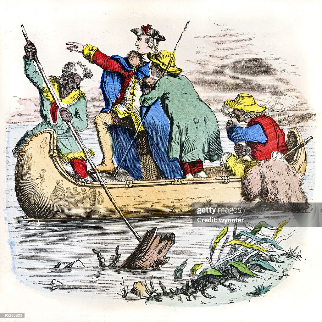 George Washington Descends the Ohio River