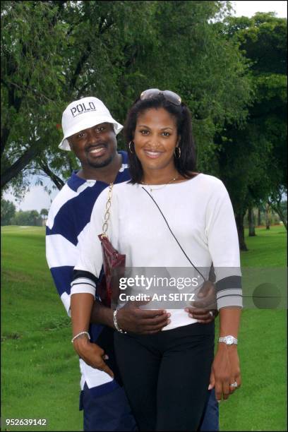 Muhammad Ali's beautiful prize fighting pro boxer daughter Laila and her husband Johnny "Yahya" McClain CEO of Absoloot Boxing. Laila is l0-0 with 8...