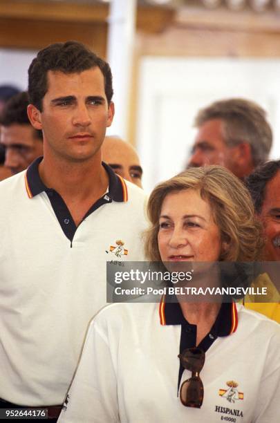 Queen Sofia & Prince Felipe.