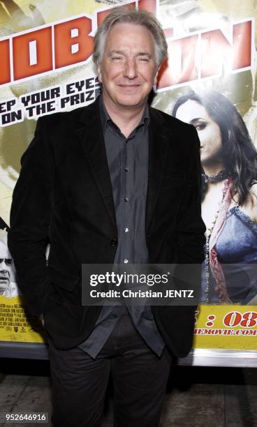 Alan Rickman at the Los Angeles Premiere of 'Noble Son' held at the Egyptian Theater in Hollywood, California, United States.