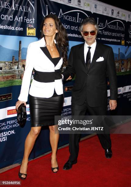 Hollywood - Andrea Bocelli and wife Enrica at the Los Angeles Premiere of "Andrea Bocelli The Story Behind the Voice" held at the Grauman's Chinese...