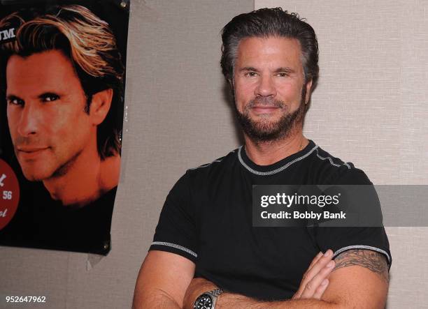 Lorenzo Lamas attends Chiller Theatre Expo Spring 2018 at Hilton Parsippany on April 28, 2018 in Parsippany, New Jersey.