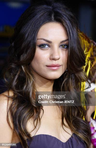 Mila Kunis arrives to the World Premiere of "Forgetting Sarah Marshall" held at the Grauman's Chinese Theater in Hollywood, California, United States.