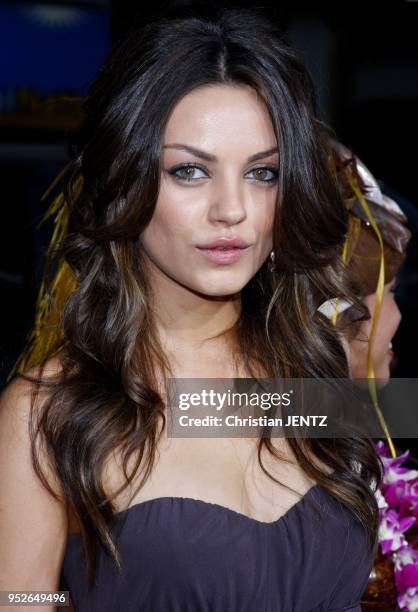 Mila Kunis arrives to the World Premiere of "Forgetting Sarah Marshall" held at the Grauman's Chinese Theater in Hollywood, California, United States.