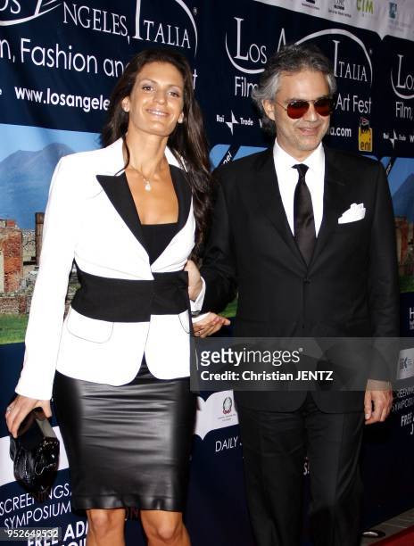 Hollywood - Andrea Bocelli and wife Enrica at the Los Angeles Premiere of "Andrea Bocelli The Story Behind the Voice" held at the Grauman's Chinese...