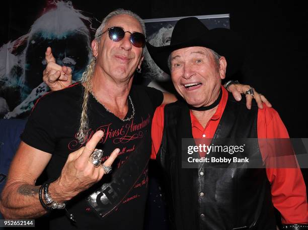 Burton Gilliam and Dee Snider attend Chiller Theatre Expo Spring 2018 at Hilton Parsippany on April 28, 2018 in Parsippany, New Jersey.