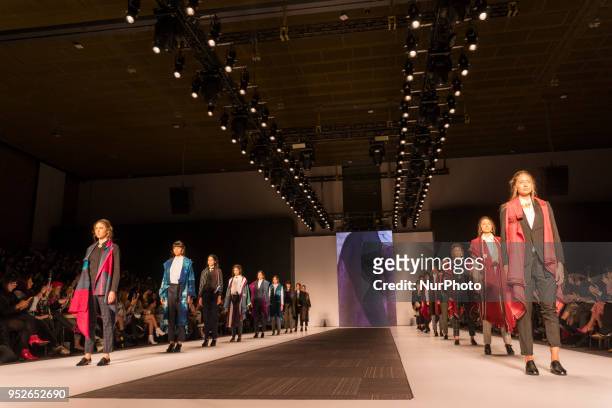 Opening at Bogotá Fashion Week 2018 was attended by Colombian Adriana Santacruz