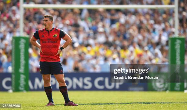 Bordeaux , France - 22 April 2018; Ian Keatley of Munster during the European Rugby Champions Cup semi-final match between Racing 92 and Munster...