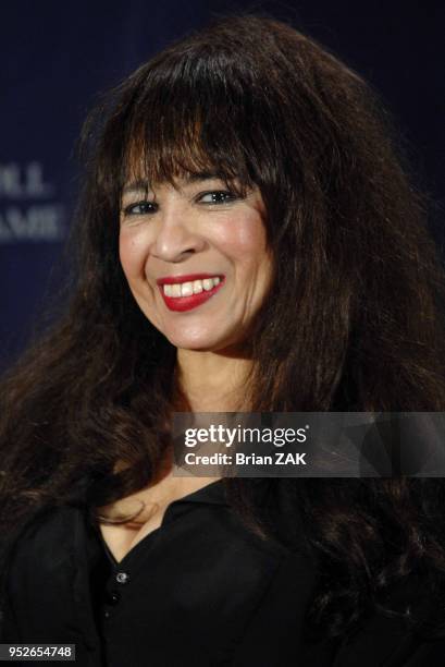 Ronnie Spector of The Ronettes in the press room at the 22nd annual Rock And Roll Hall of Fame Induction Ceremony held at the Waldorf Astoria Hotel,...