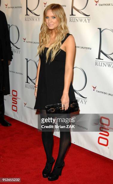 Ashlee Simpson arrives to Runway Lounge Opening Party held at Runway Lounge, New York City BRIAN ZAK.