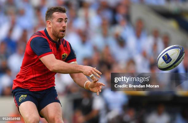 Bordeaux , France - 22 April 2018; JJ Hanrahan of Munster during the European Rugby Champions Cup semi-final match between Racing 92 and Munster...