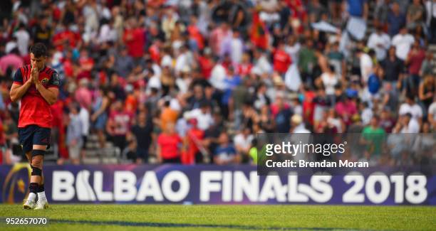 Bordeaux , France - 22 April 2018; Conor Murray of Munster after the European Rugby Champions Cup semi-final match between Racing 92 and Munster...