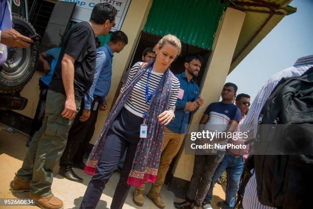 Member of UN security council reached at Cox's Bazar in Bangladesh to visit Rohingya camp on 29 April, 2018. UN Security Council team went to...