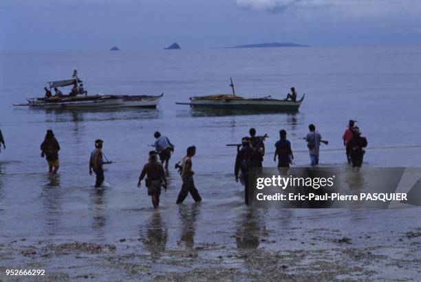 Pirates of the South China Sea And Philippines. Pirates head out to sea for a day's work pillaging and plundering. On November, 2004.