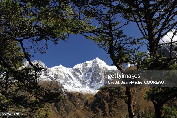 Mounts to Gokyo lake in the Sagarmatha National Park.