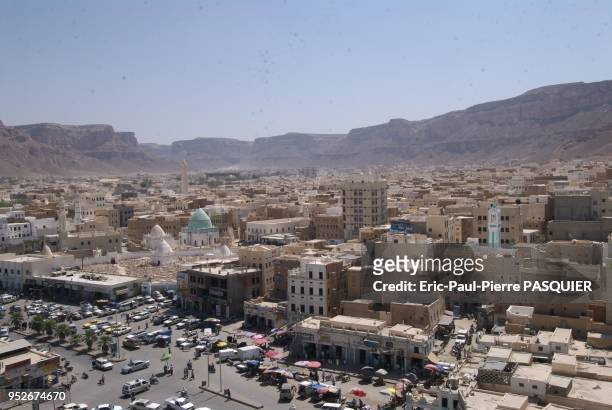 In Seiyun , view from the Palace of the sultan Al Kattiri of Shibam converted today as a museum dated 19th century.