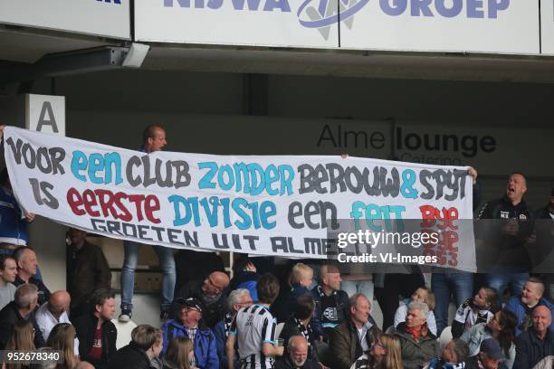 Banner FC Twente during the Dutch Eredivisie match between Heracles Almelo and FC Utrecht at Polman stadium on April 29, 2018 in Almelo, The...