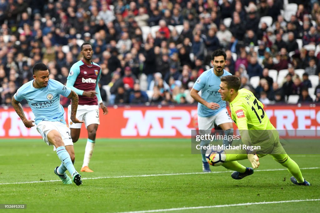 West Ham United v Manchester City - Premier League