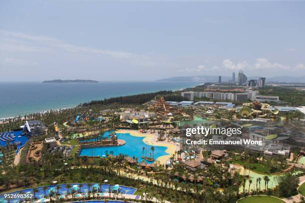 The general view of Aquaventure Waterpark of Atlantis Sanya on April 28, 2018 in Sanya, China.