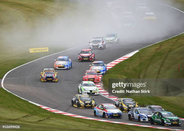 General view of the Dunlop MSA British Touring Car Championship at Donington Park on April 29, 2018 in Castle Donington, England.