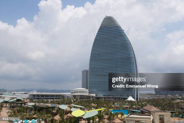 View of the Atlantis Sanya on April 28, 2018 in Sanya, China.