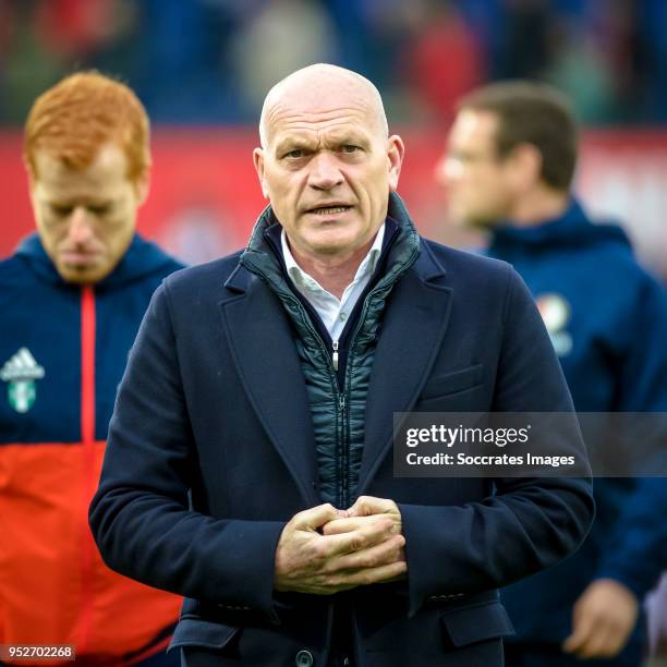 Assistant trainer Jan Wouters of Feyenoord during the Dutch Eredivisie match between Feyenoord v Sparta at the Stadium Feijenoord on April 29, 2018...