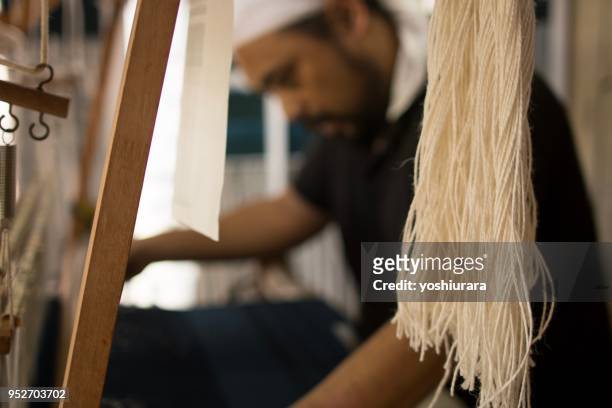 skilled artisan in japan - weft stock pictures, royalty-free photos & images