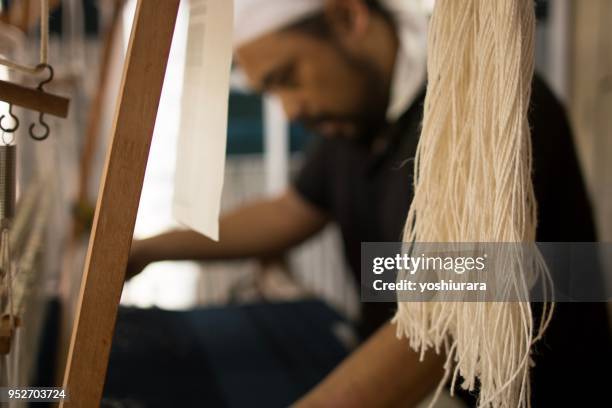 skilled artisan in japan - weft stock pictures, royalty-free photos & images