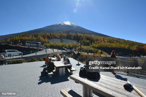 mt fuji 5th station - kamal zharif stock pictures, royalty-free photos & images