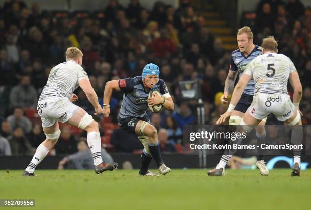 Cardiff Blues' Olly Robinson during the Guinness PRO14 Round 21 Judgement Day VI match between Dragons and Scarlets at Principality Stadium on April...