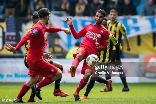 Adam Maher of FC Twente during the Dutch Eredivisie match between Vitesse Arnhem and FC Twente Enschede at Gelredome on April 29, 2018 in Arnhem, The...