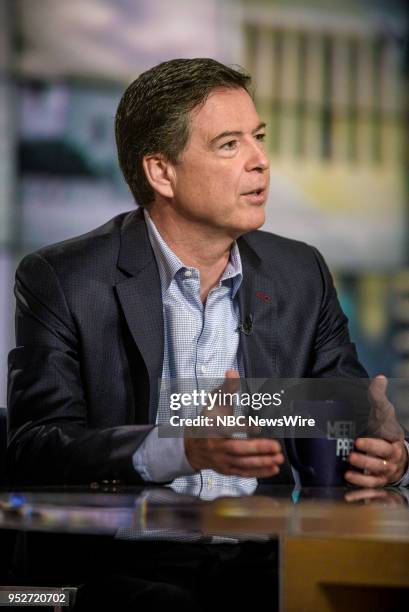 Pictured: James Comey, Former FBI Director, appears on "Meet the Press" in Washington, D.C., Sunday, April 29, 2018.