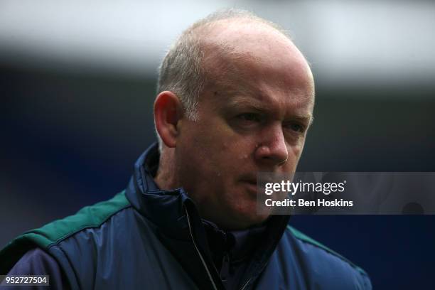 London Irish Technical Consultant Declan Kidney looks on ahead of the Aviva Premiership match between London Irish and Saracens at Madejski Stadium...