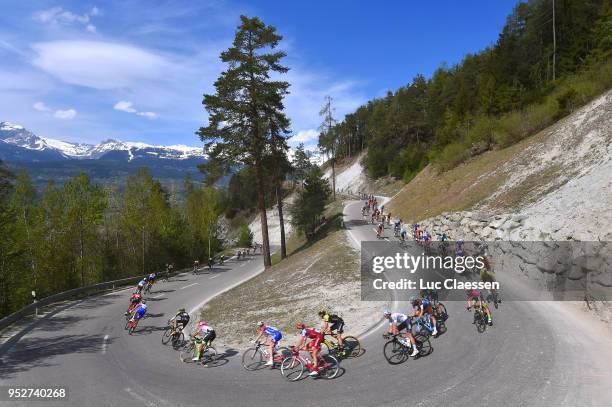 Landscape / Peloton / during the 72nd Tour de Romandie 2018, Stage 4 a 149,2km stage from Sion to Sion on April 28, 2018 in Sion, Switzerland.