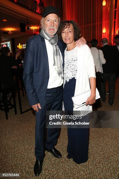 Michael Gwisdeck and his wife Gabriela Gwisdeck during the Lola - German Film Award Party at Palais am Funkturm on April 27, 2018 in Berlin, Germany.