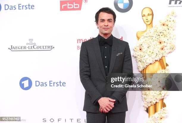 Nicolai Kinski, son of Klaus Kinski during the Lola - German Film Award red carpet at Messe Berlin on April 27, 2018 in Berlin, Germany.