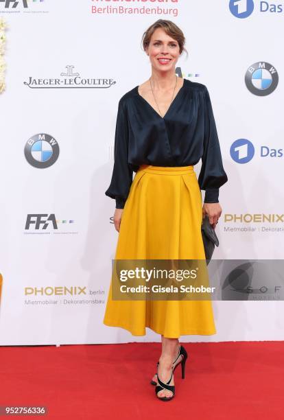 Anneke Kim Sarnau during the Lola - German Film Award red carpet at Messe Berlin on April 27, 2018 in Berlin, Germany.