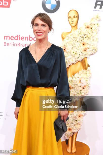 Anneke Kim Sarnau during the Lola - German Film Award red carpet at Messe Berlin on April 27, 2018 in Berlin, Germany.