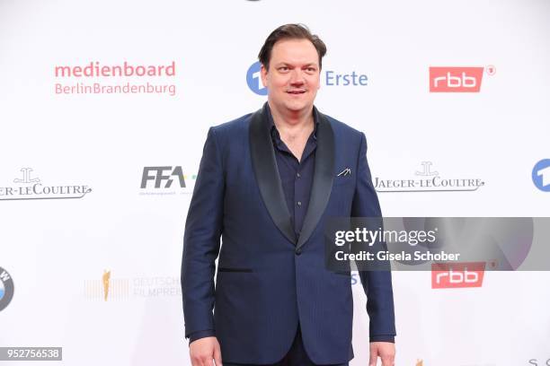 Charly Huebner during the Lola - German Film Award red carpet at Messe Berlin on April 27, 2018 in Berlin, Germany.