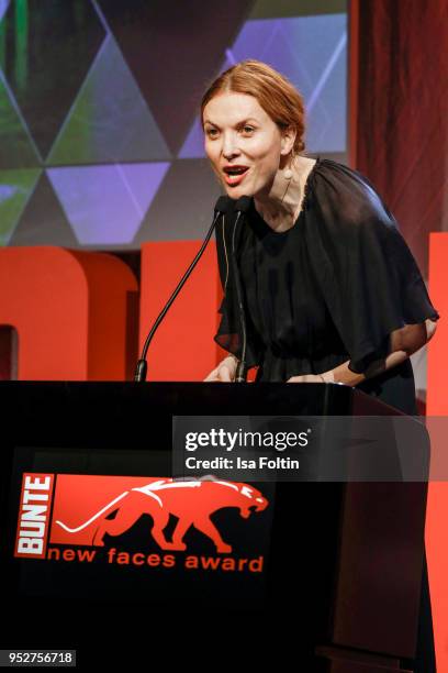 Director Theresa von Eltz during the New Faces Award Film at Spindler & Klatt on April 26, 2018 in Berlin, Germany.