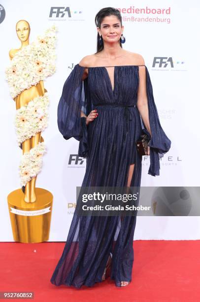 Shermine Shahrivar during the Lola - German Film Award red carpet at Messe Berlin on April 27, 2018 in Berlin, Germany.