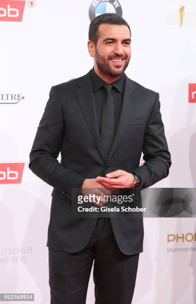 Elyas M'Barek during the Lola - German Film Award red carpet at Messe Berlin on April 27, 2018 in Berlin, Germany.