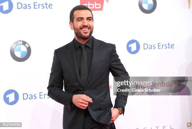 Elyas M'Barek during the Lola - German Film Award red carpet at Messe Berlin on April 27, 2018 in Berlin, Germany.